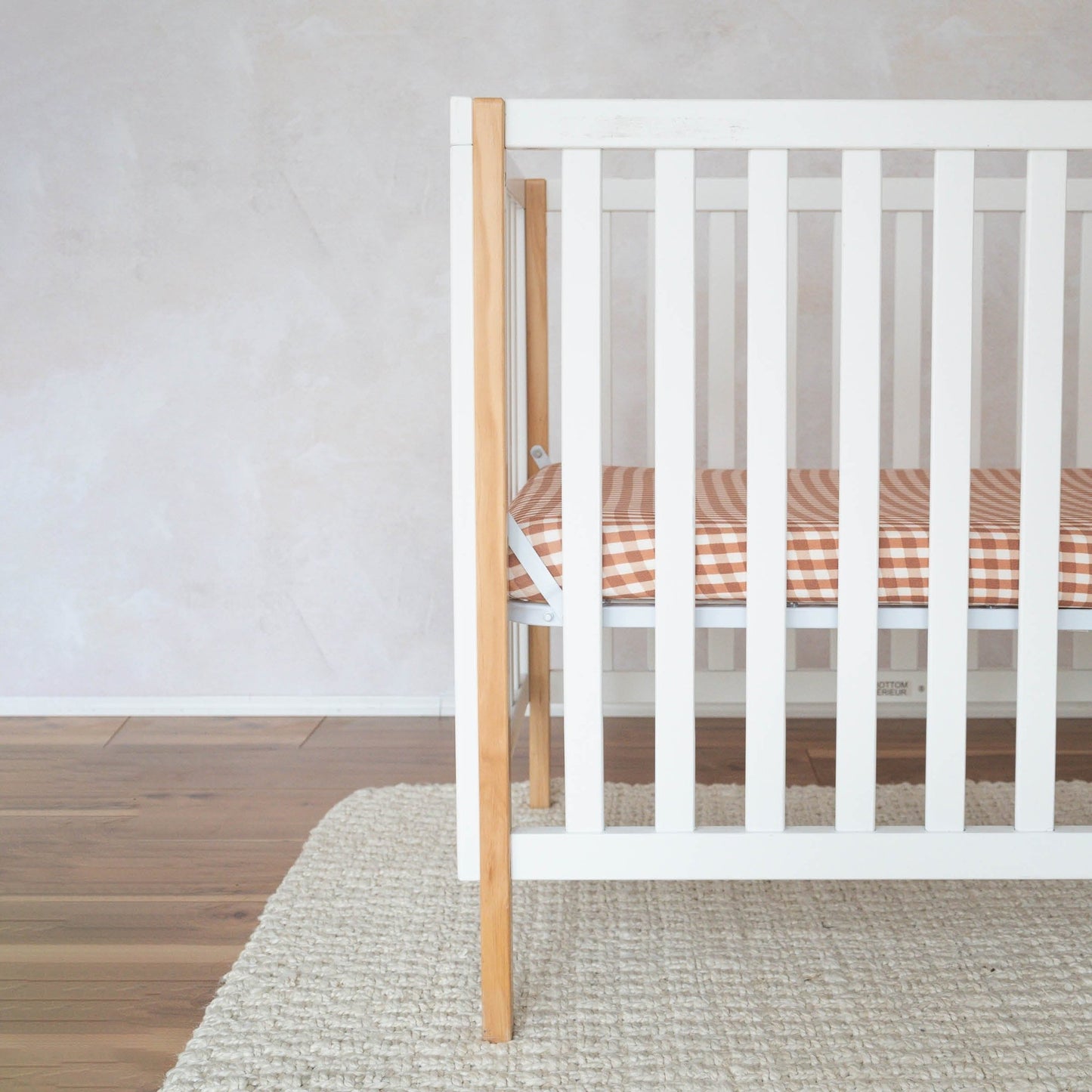 Chocolate Gingham | Bamboo Crib Sheet - Mack & Harvie