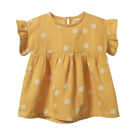 Clara Dress - Chamomile Sunshine Print - Mack & Harvie