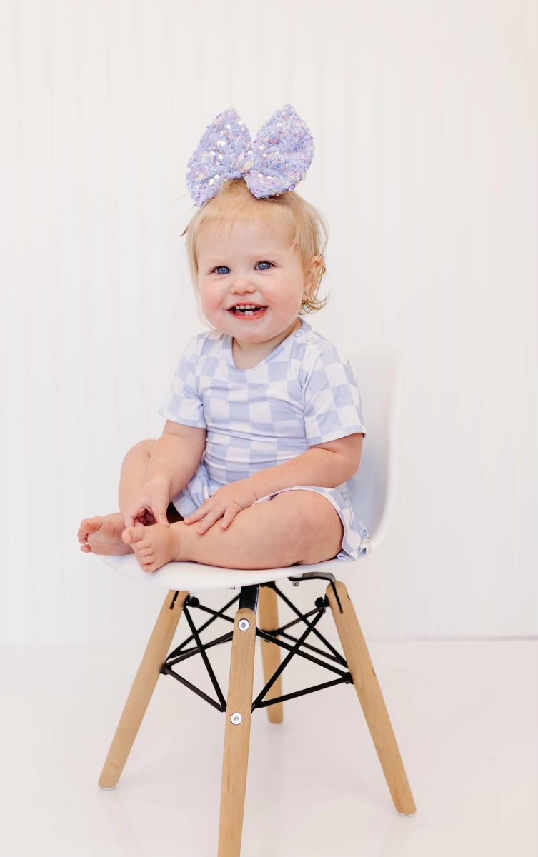 CLOUDY CHECKERS DREAM BODYSUIT DRESS - Mack & Harvie