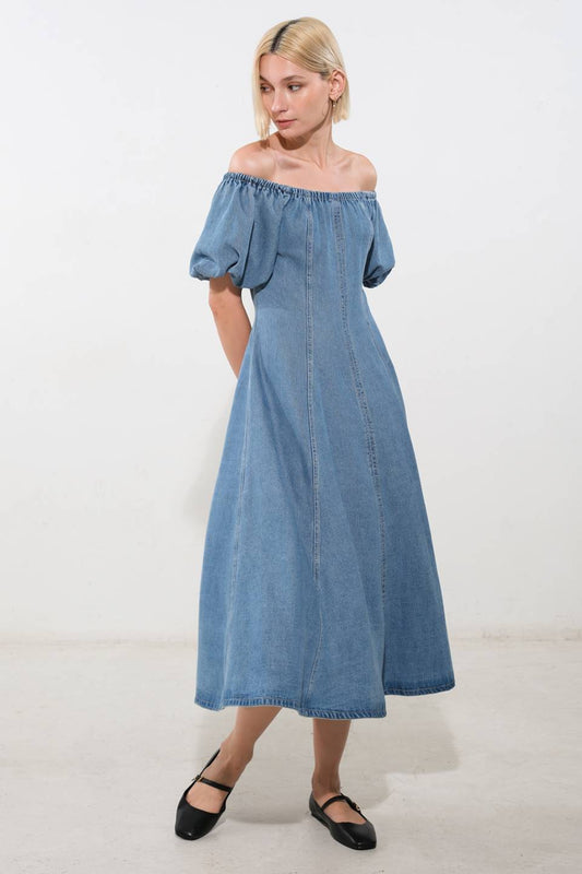 COASTAL CUTIE TENCEL MIDI DRESS - Mack & Harvie