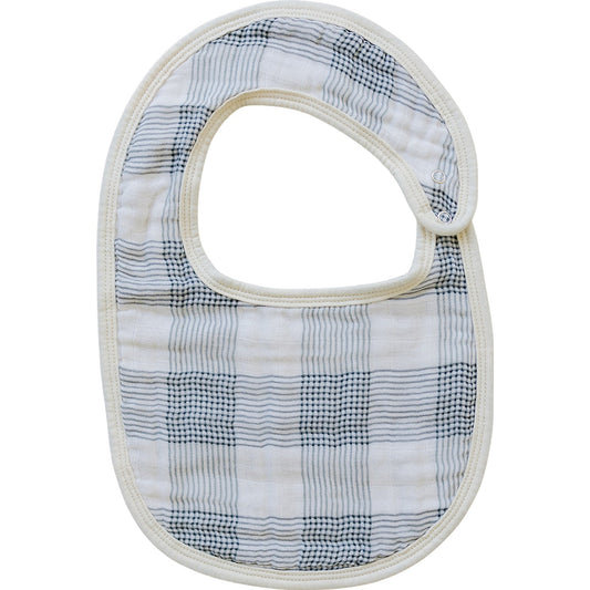 Coastal Plaid Classic Muslin Bib - Mack & Harvie