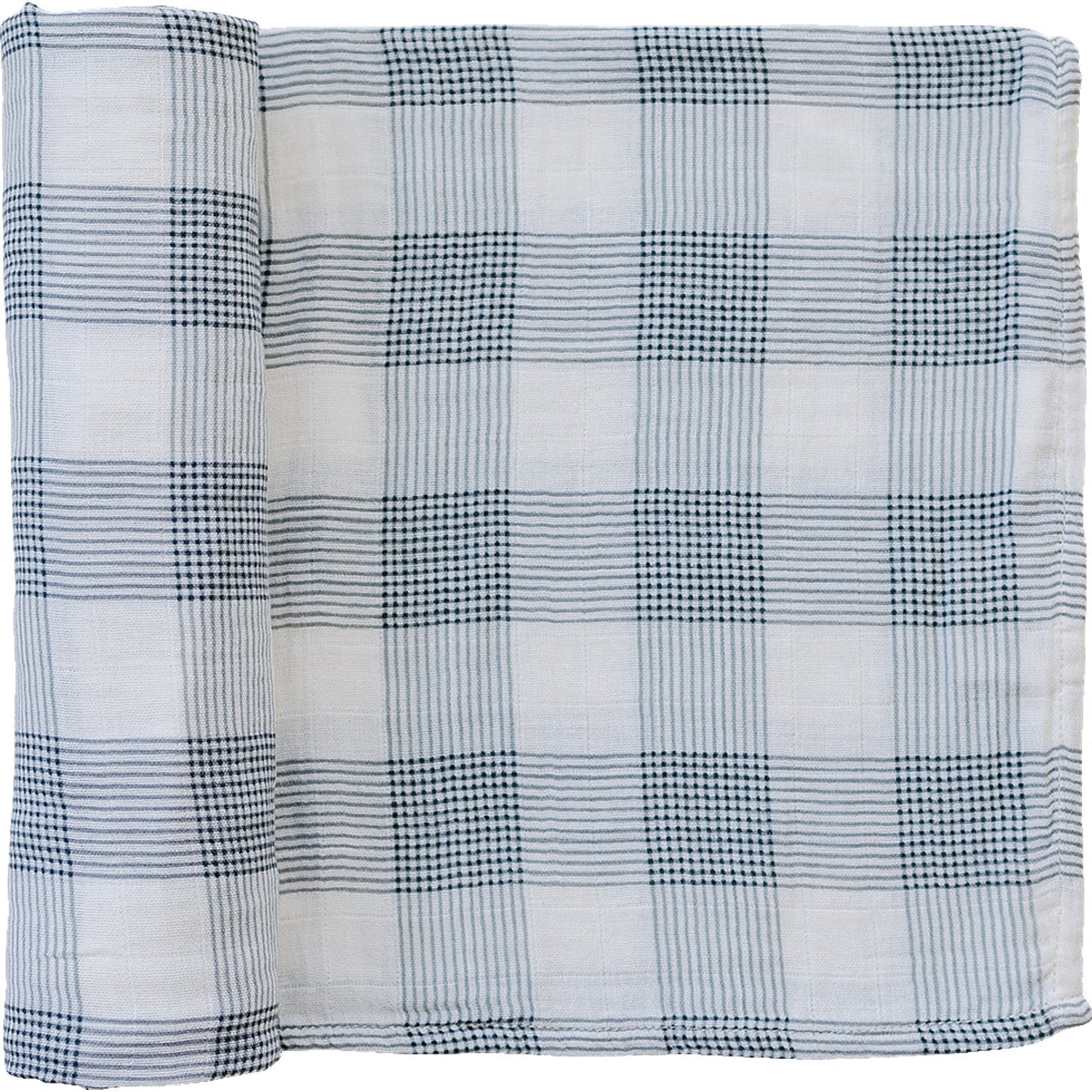 Coastal Plaid Muslin Swaddle Blanket - Mack & Harvie