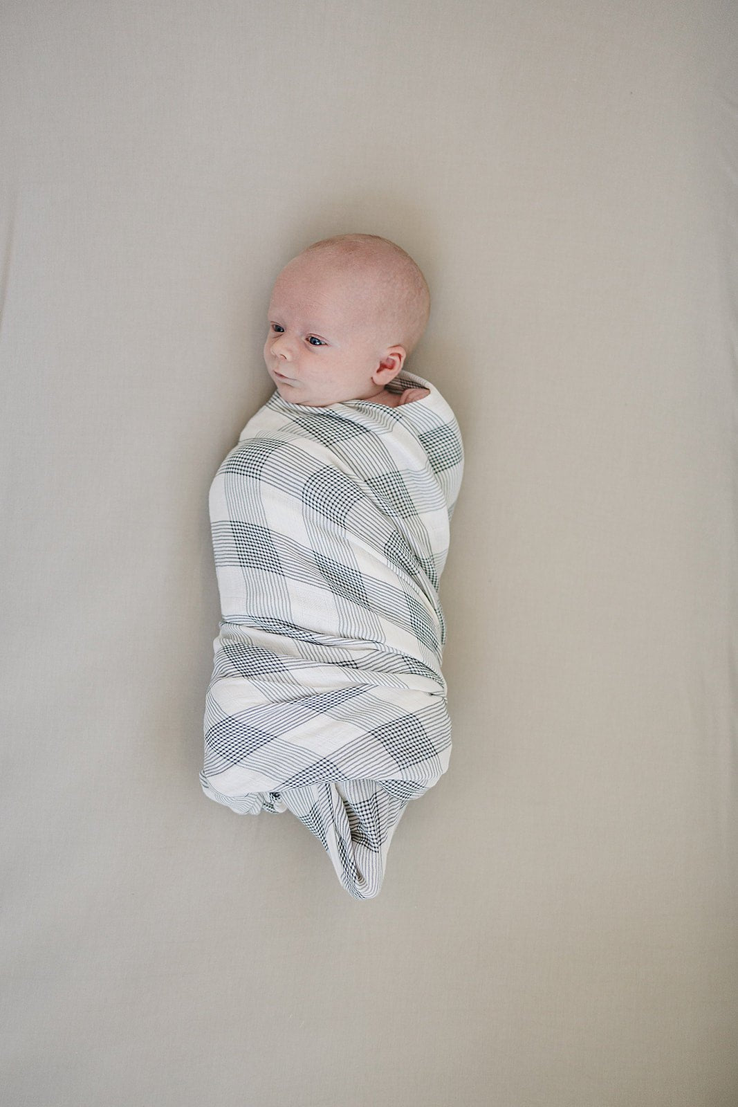 Coastal Plaid Muslin Swaddle Blanket - Mack & Harvie