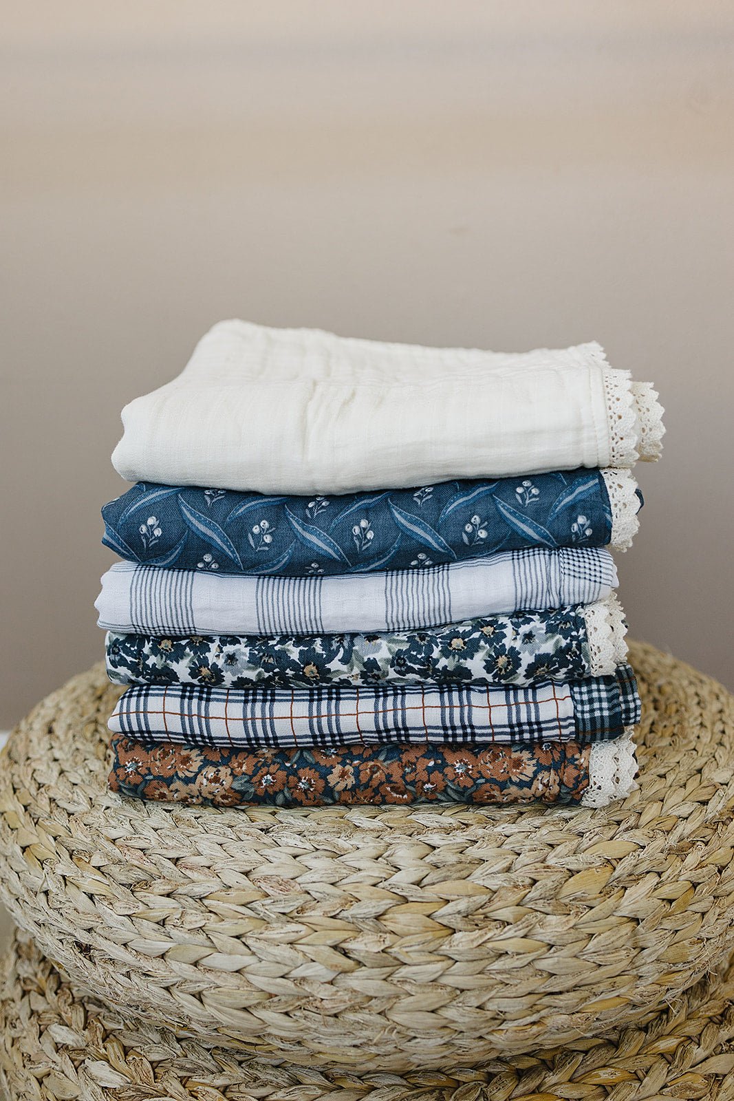 Coastal Plaid + Navy Muslin Quilt - Mack & Harvie