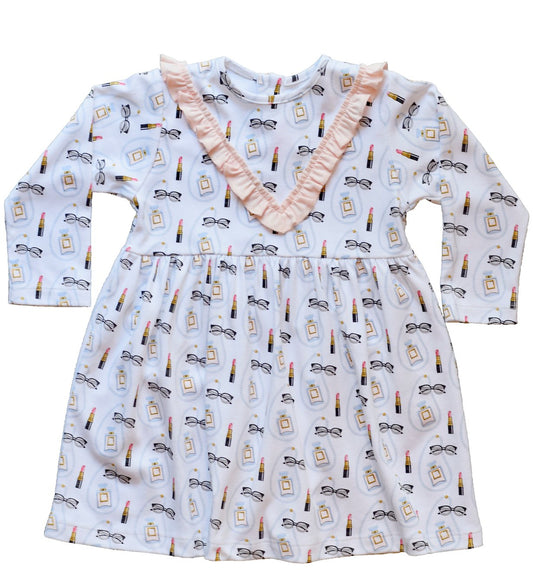 Coco Print Dress with Ruffle - Mack & Harvie