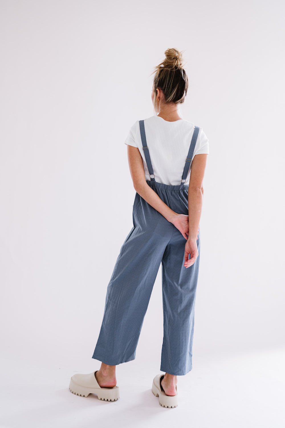 Cody Overall Jumpsuit in Dusty Blue - Mack & Harvie