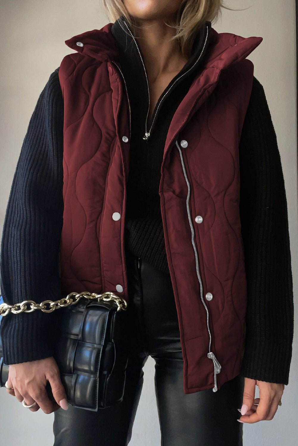 Collared Neck Vest with Pockets - Mack & Harvie