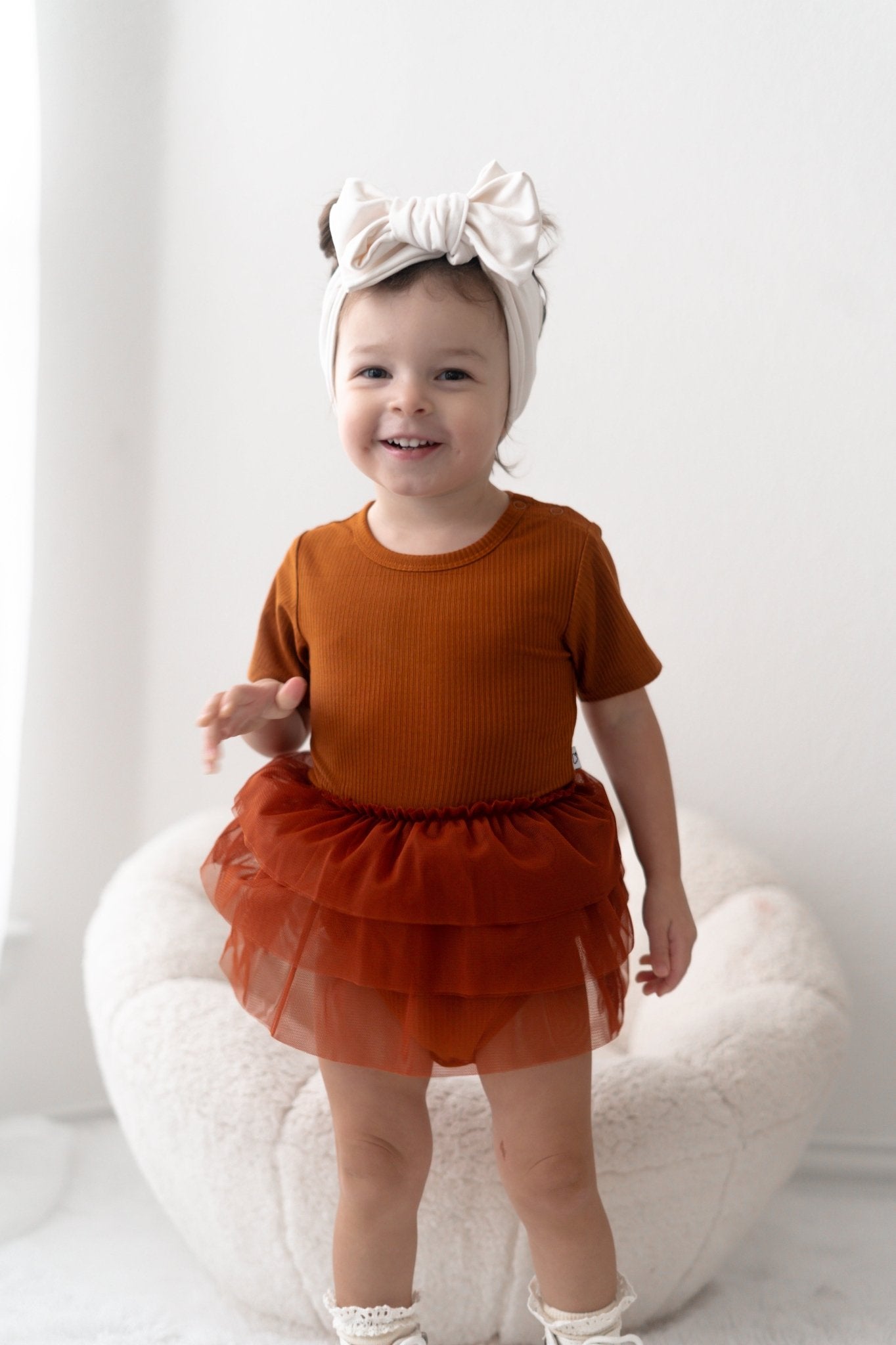 COPPER RIB DREAM TUTU BODYSUIT DRESS - Mack & Harvie