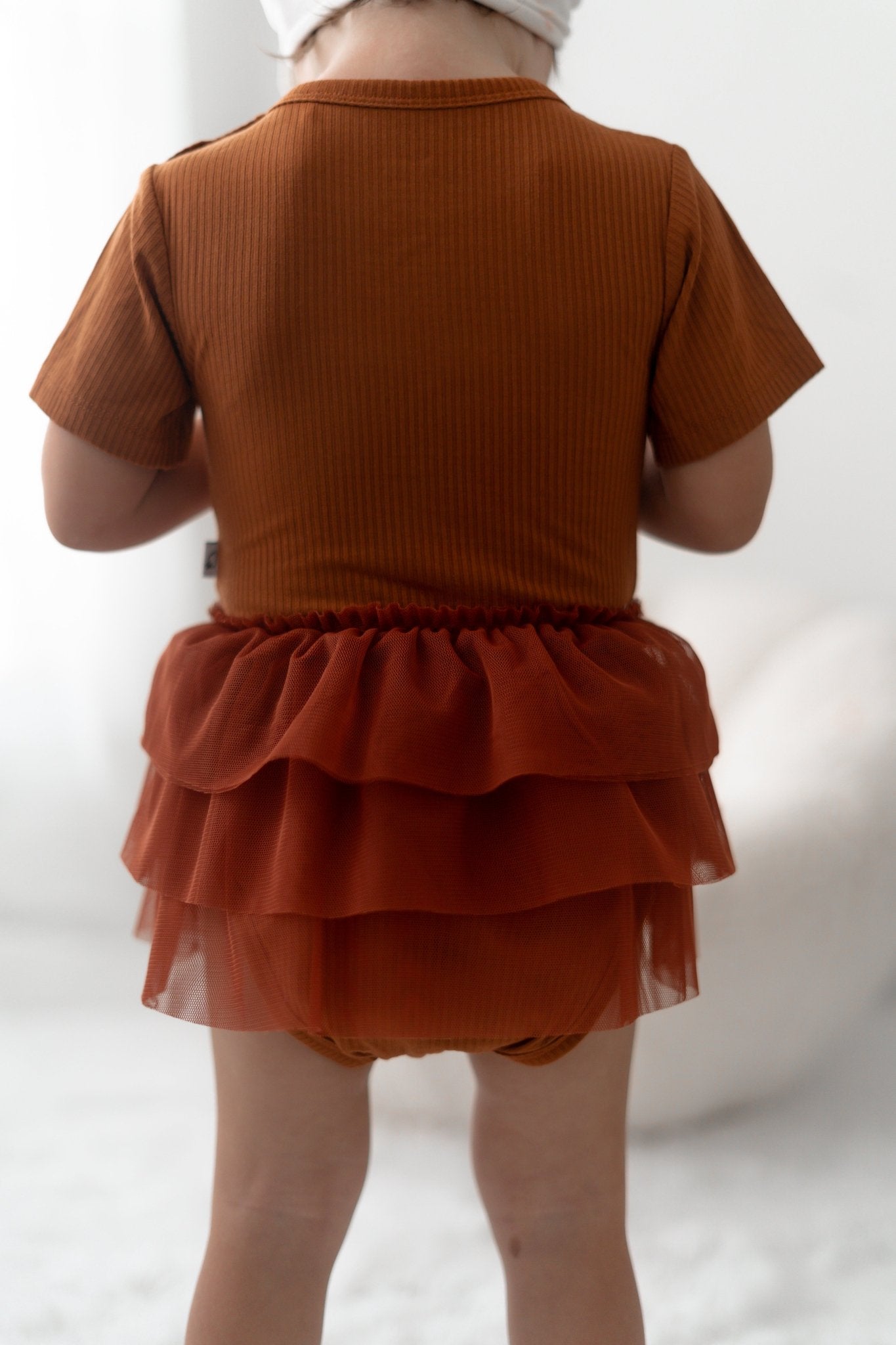 COPPER RIB DREAM TUTU BODYSUIT DRESS - Mack & Harvie