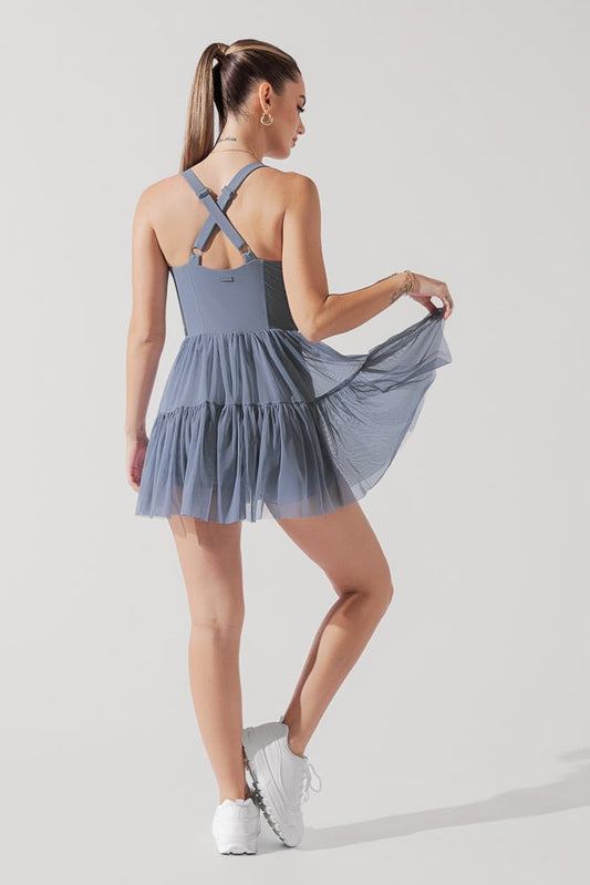 Corset Pirouette Dress - Blue Mist - Mack & Harvie