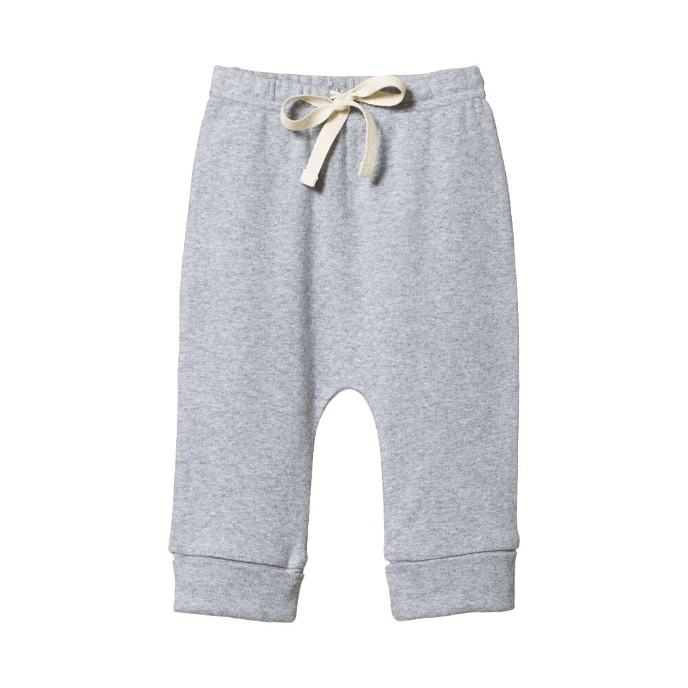 Cotton Drawstring Pants - Grey Marl - Mack & Harvie