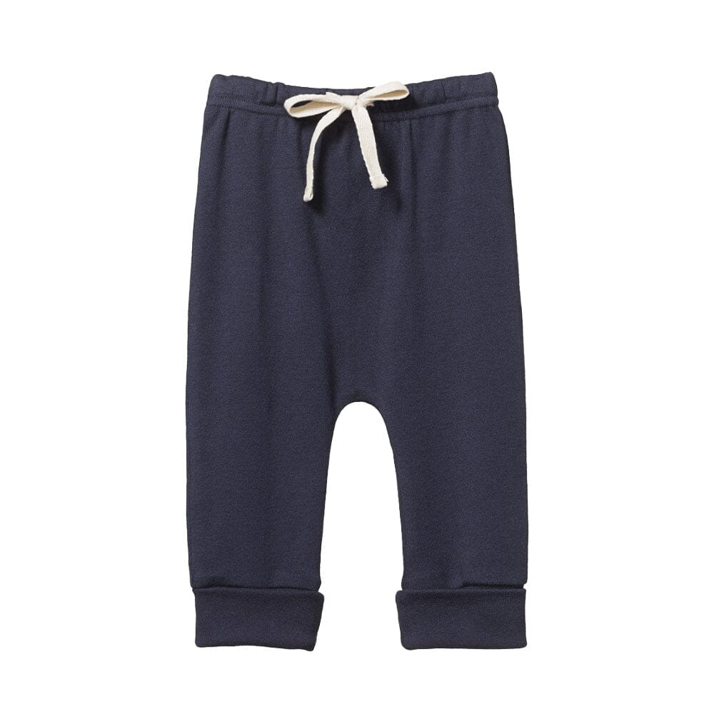 Cotton Drawstring Pants - Navy - Mack & Harvie