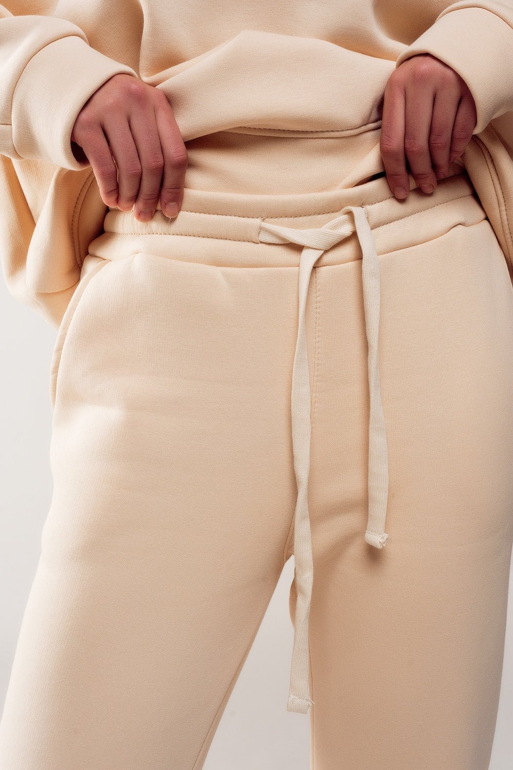 Cotton Jogger in Cream - Mack & Harvie