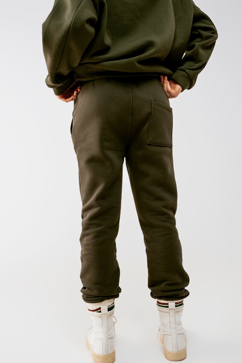 Cotton Jogger in Khaki - Mack & Harvie