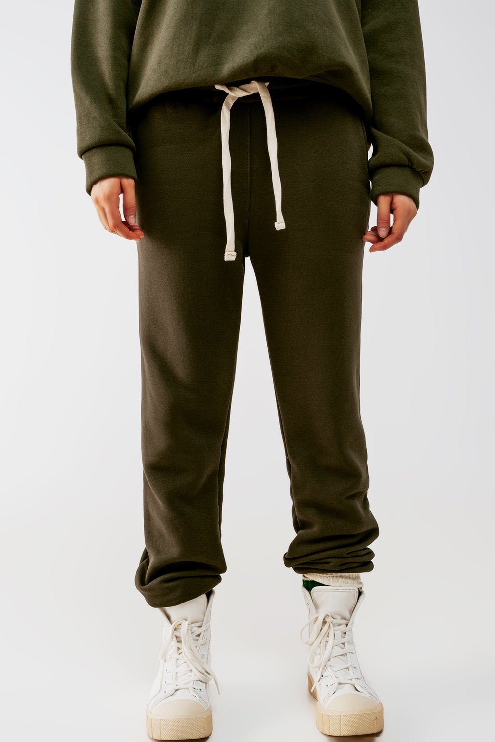 Cotton Jogger in Khaki - Mack & Harvie