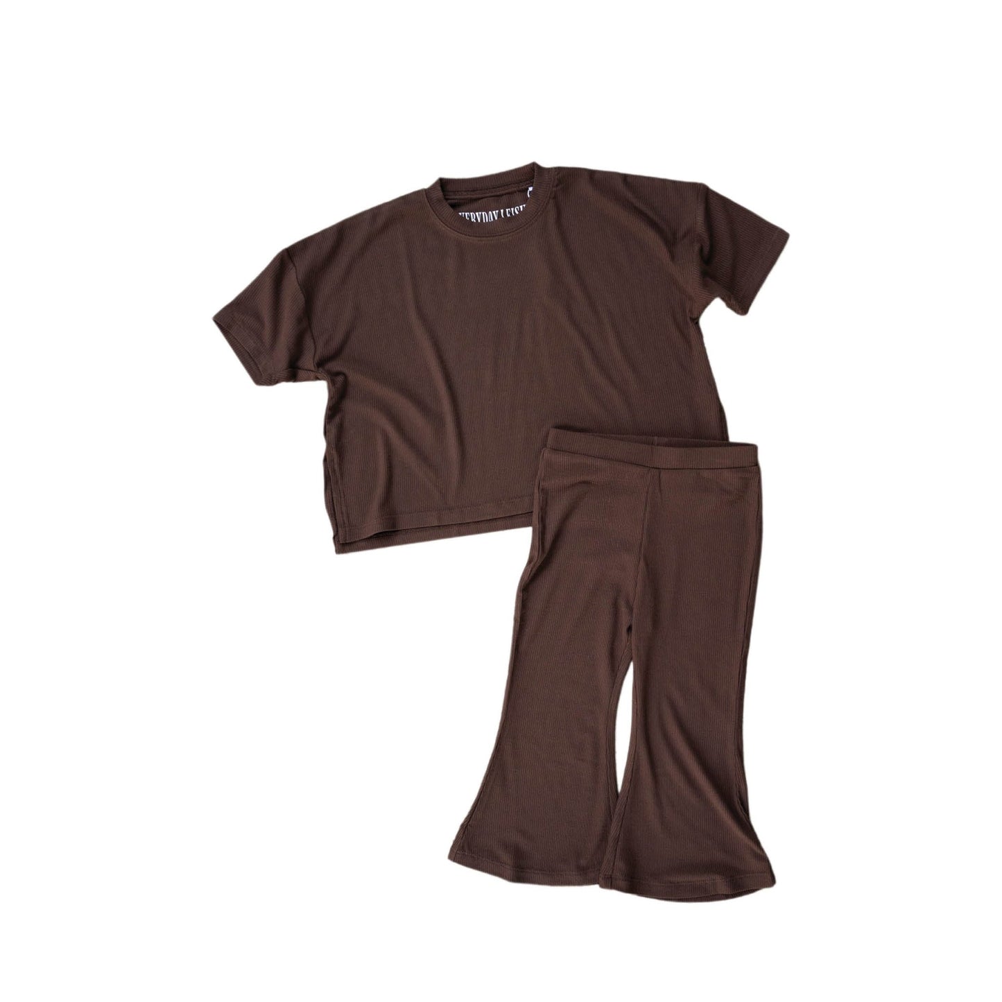 Cowboy Coffee Ribbed | Girl's Everyday Set - Mack & Harvie