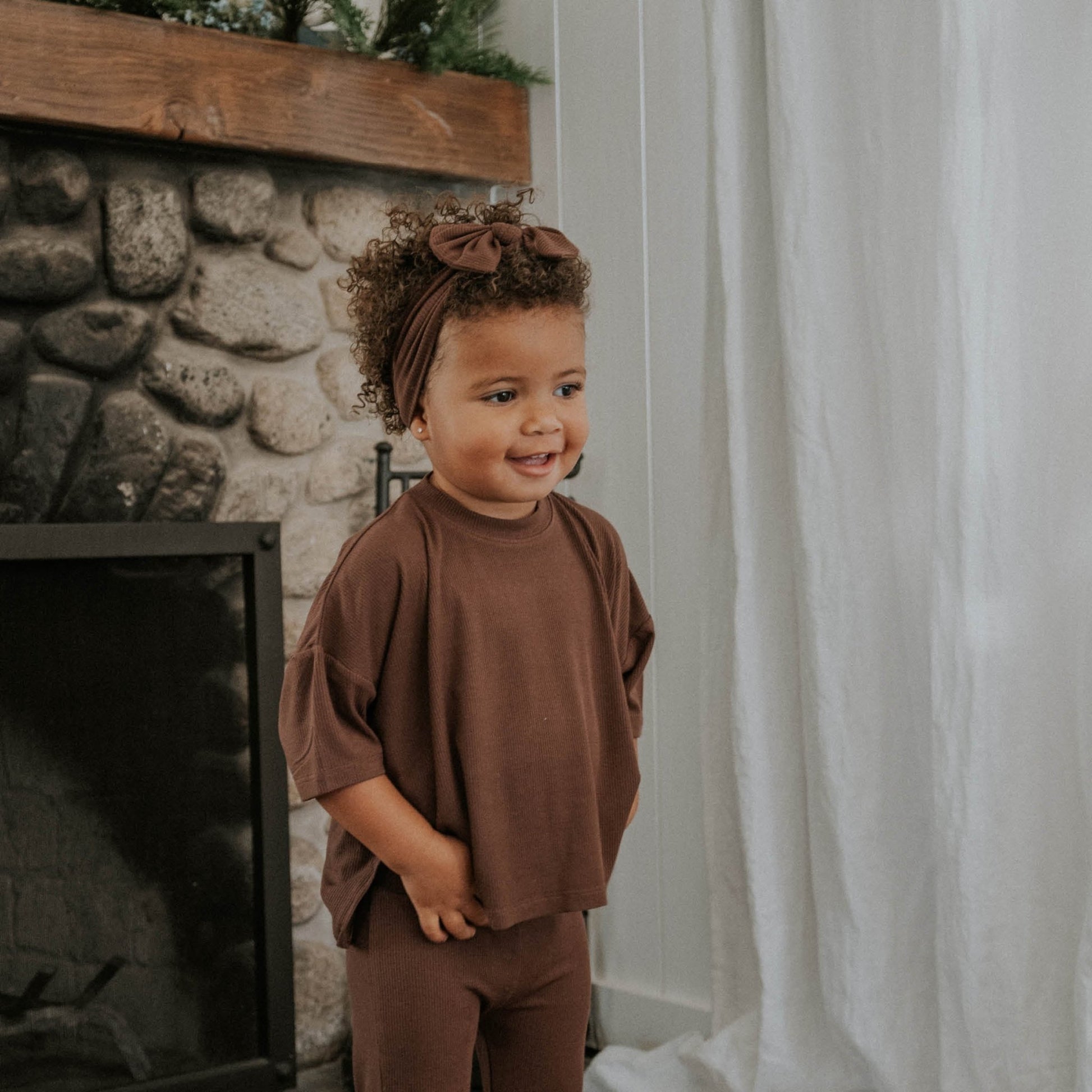 Cowboy Coffee Ribbed | Girl's Everyday Set - Mack & Harvie