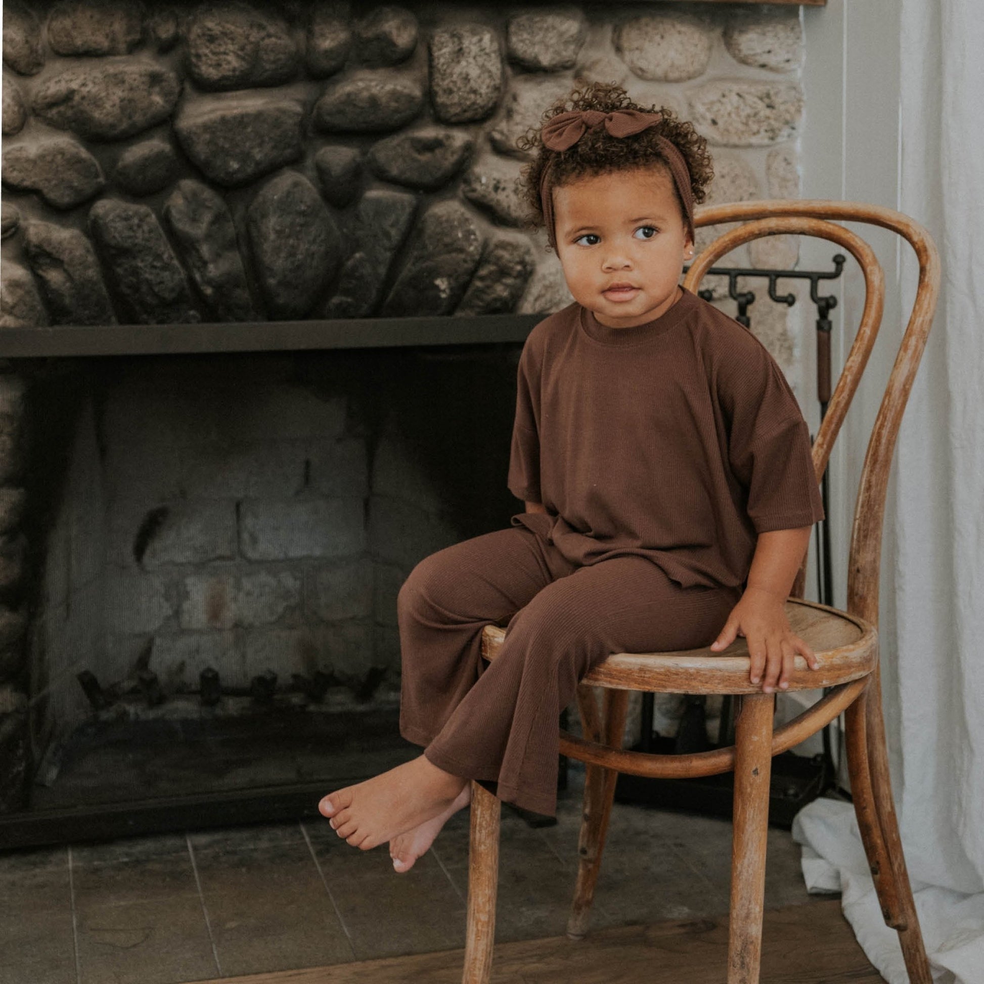 Cowboy Coffee Ribbed | Girl's Everyday Set - Mack & Harvie