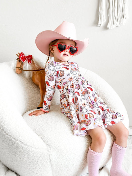 COWGIRL CLAUS DREAM RUFFLE DRESS - Mack & Harvie