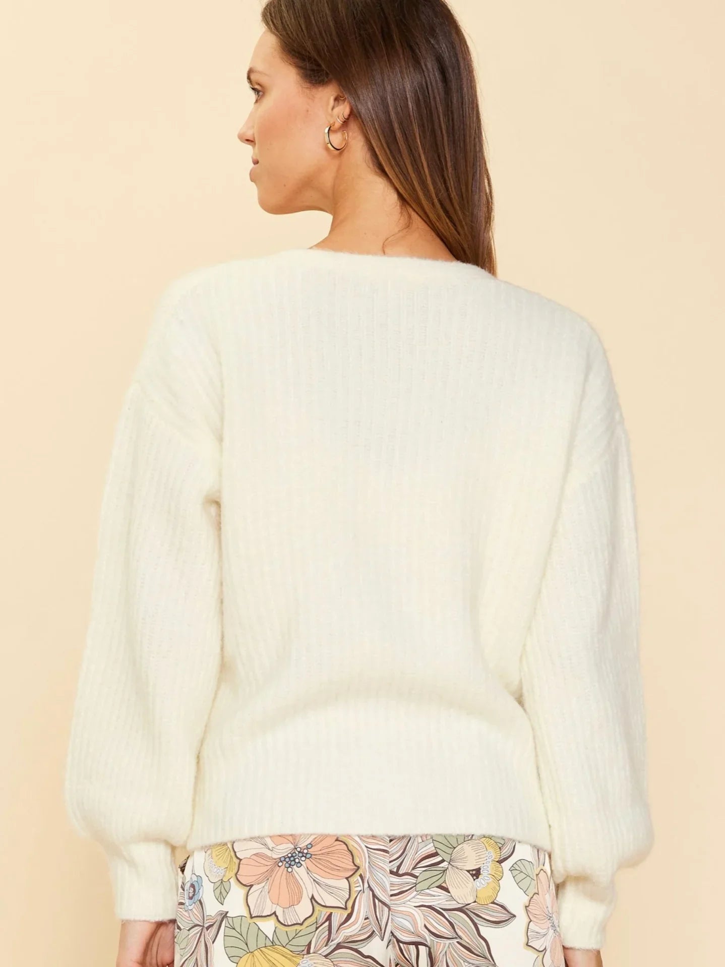 Cream Jewel Cardigan - Mack & Harvie