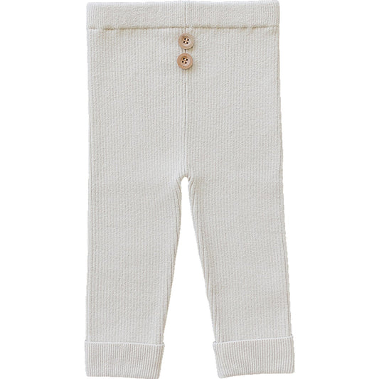 Cream Knit Leggings - Mack & Harvie