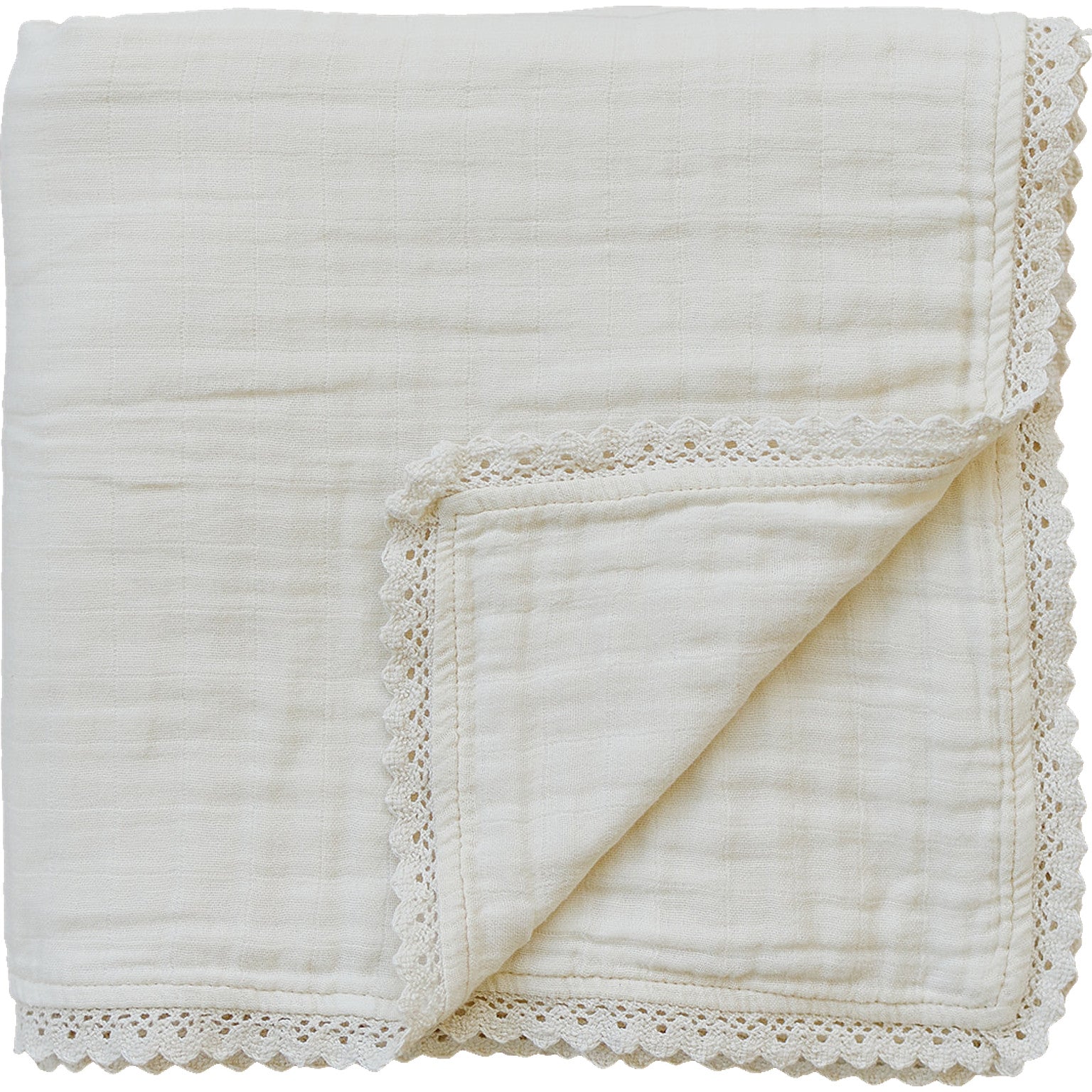 Cream Lace Muslin Quilt - Mack & Harvie