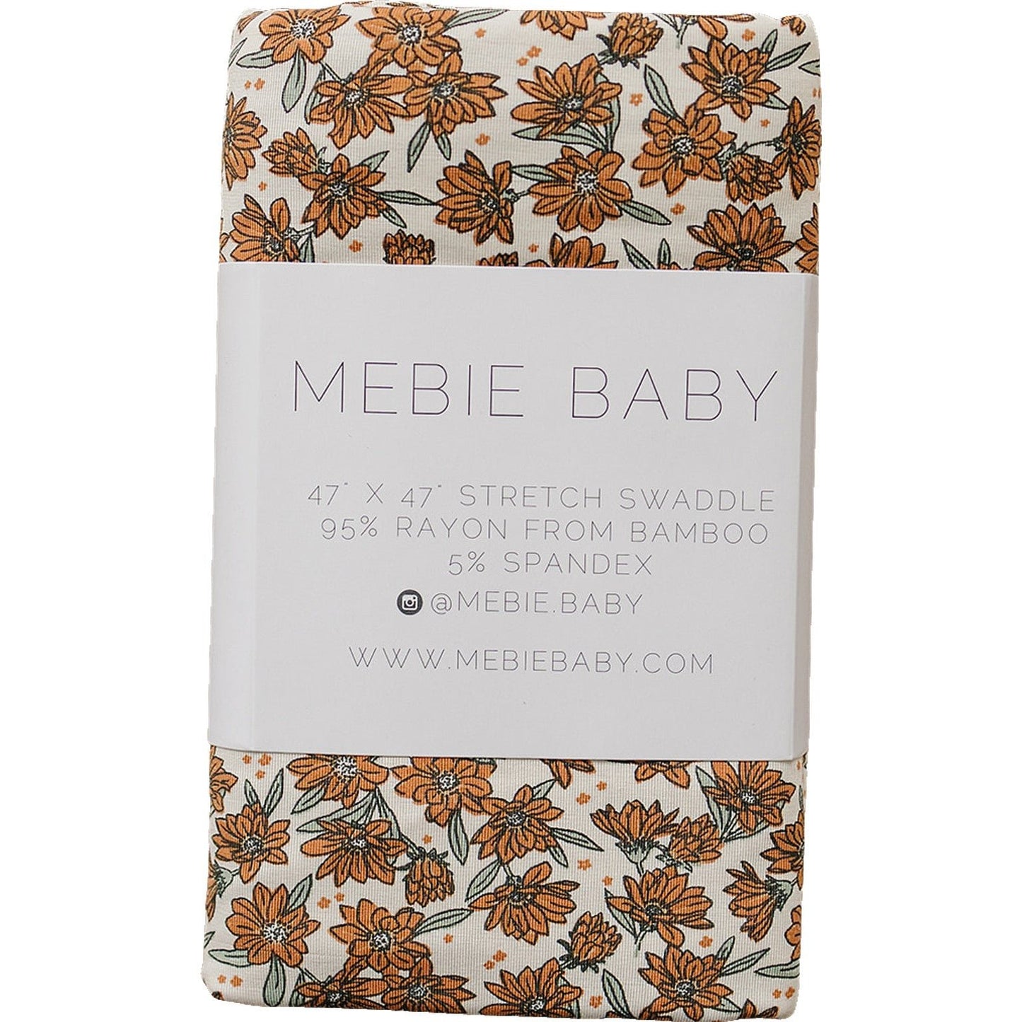 Cream Magnolia Bamboo Stretch Swaddle - Mack & Harvie