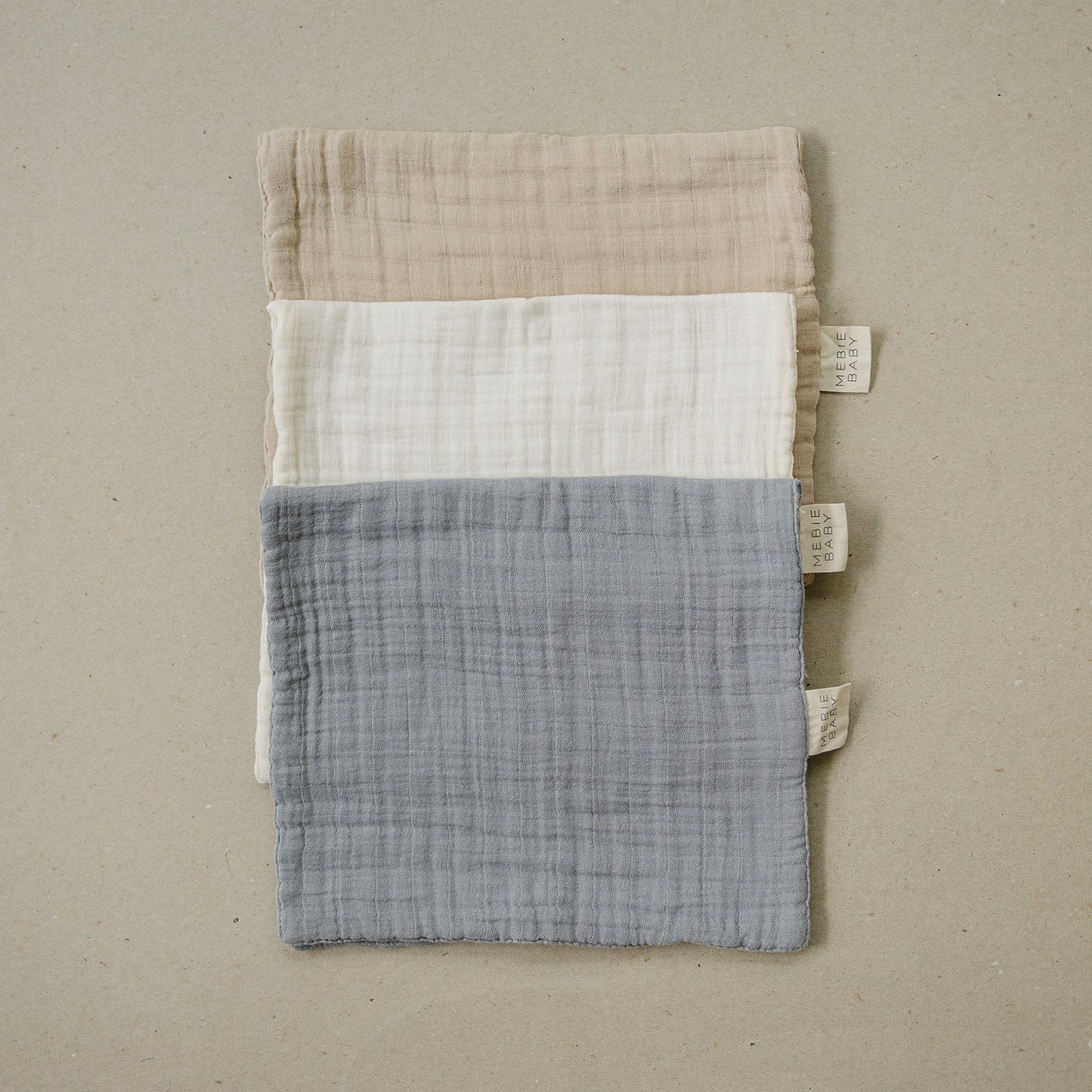 Cream Muslin Burp Cloth - Mack & Harvie