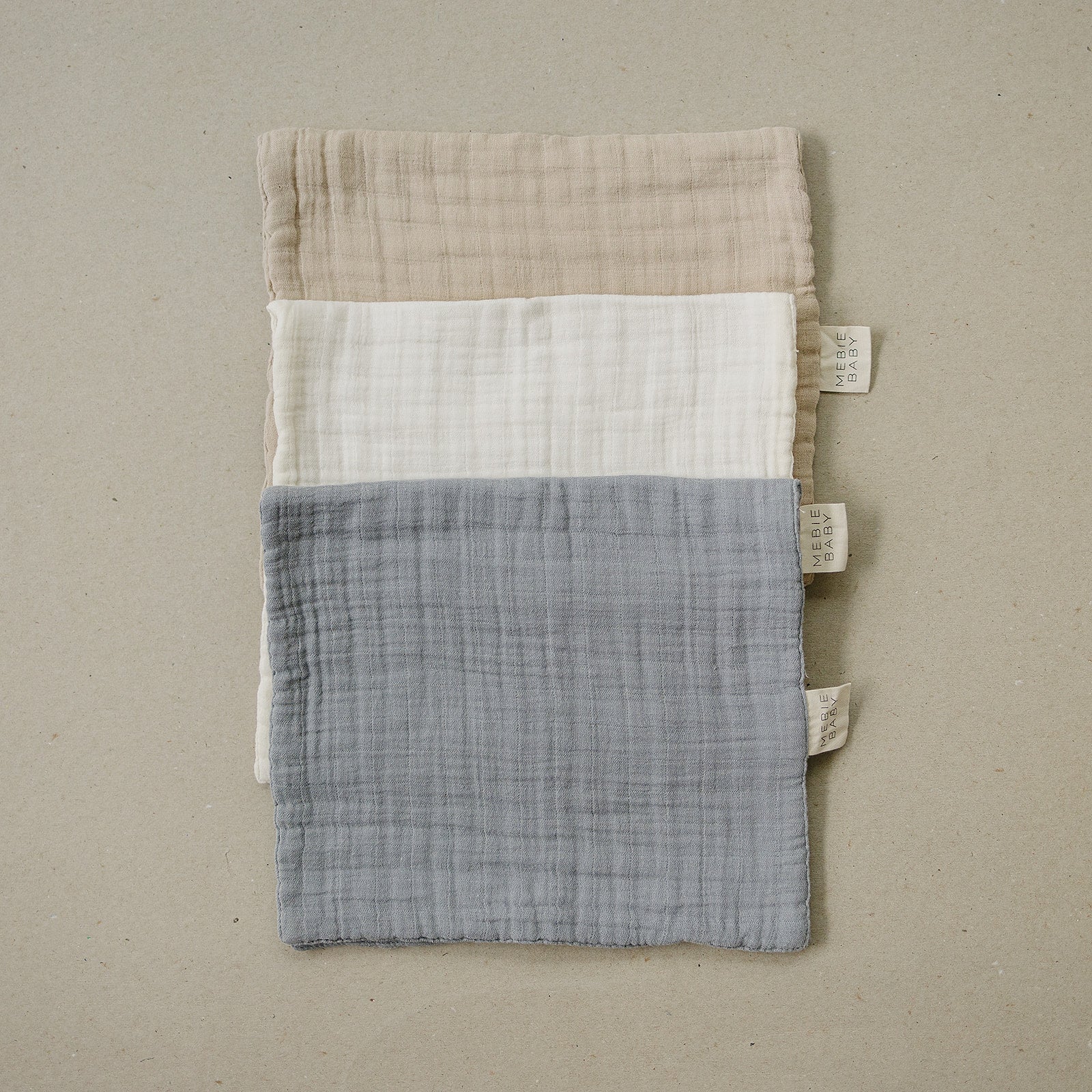 Cream Muslin Burp Cloth - Mack & Harvie