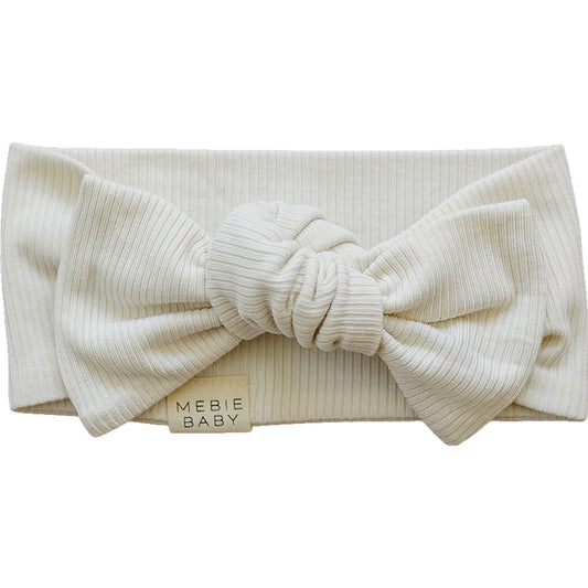 Cream Ribbed Bamboo Head Wrap - Mack & Harvie