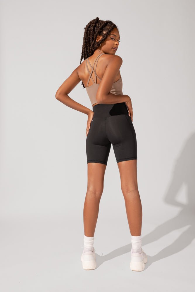 Crisscross Hourglass® Biker Short - Black - Mack & Harvie