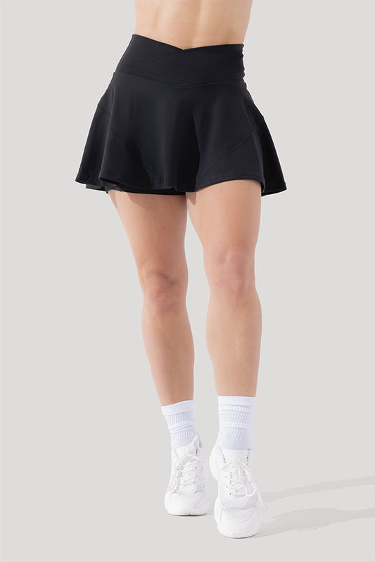 Crisscross Hourglass® Twirl Skort - Black - Mack & Harvie