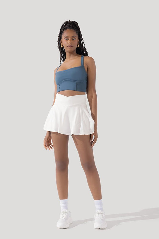 Crisscross Hourglass® Twirl Skort - White - Mack & Harvie