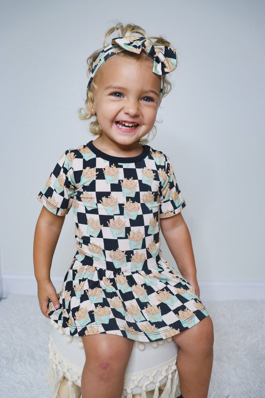 CURLY FRIES DREAM BODYSUIT DRESS - Mack & Harvie