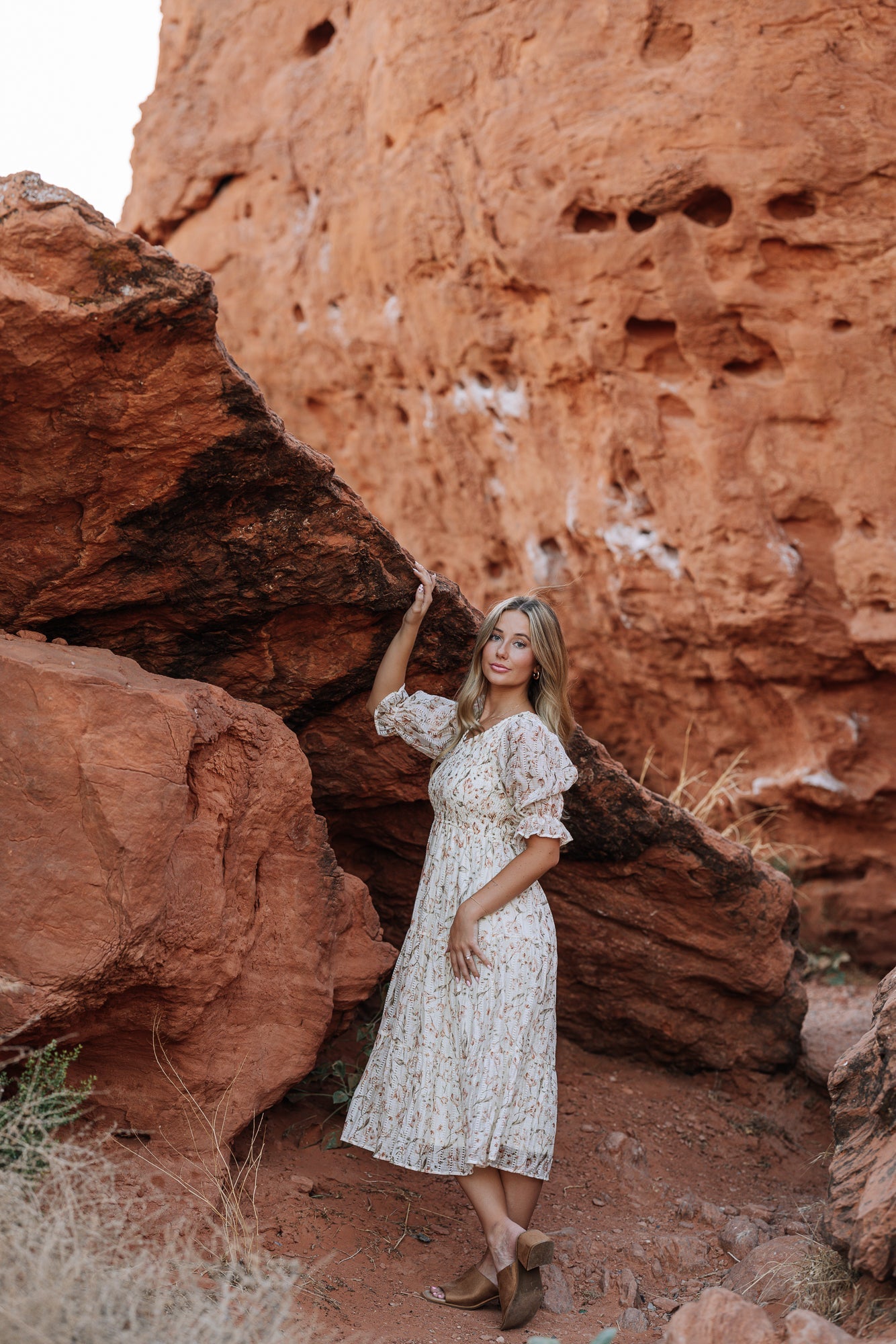 Cypress Midi Dress in Ivory - Mack & Harvie