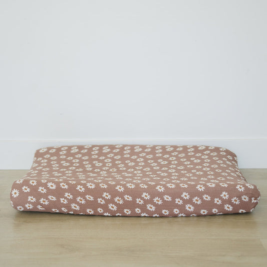 Daisy Dream Muslin Changing Pad Cover - Mack & Harvie