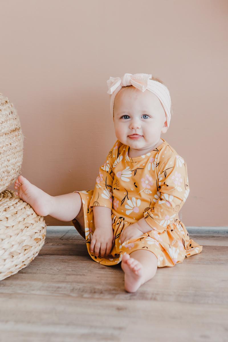 Dandelions in Fall Twirl Bodysuit - Mack & Harvie