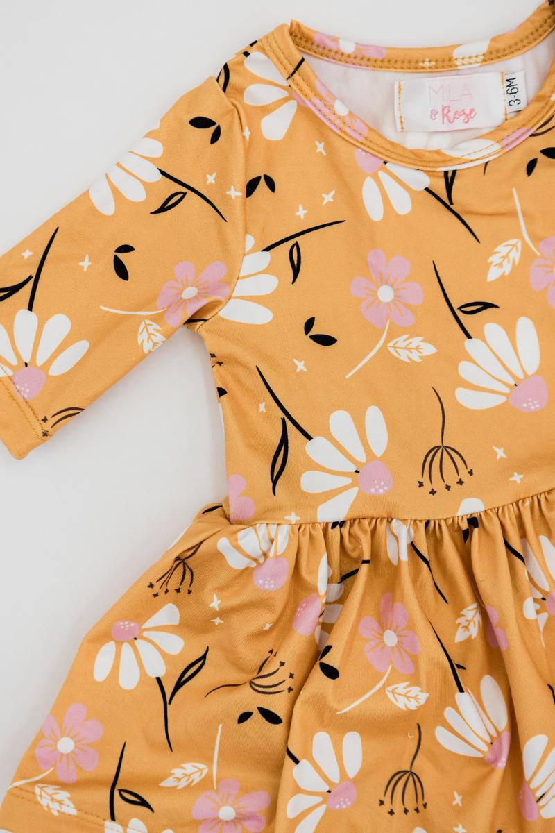 Dandelions in Fall Twirl Bodysuit - Mack & Harvie