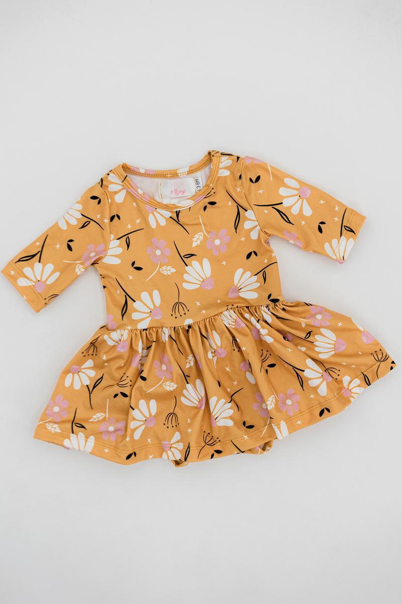 Dandelions in Fall Twirl Bodysuit - Mack & Harvie