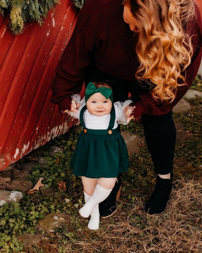 Daphne Suspender Skirt - Hunter Green - Mack & Harvie