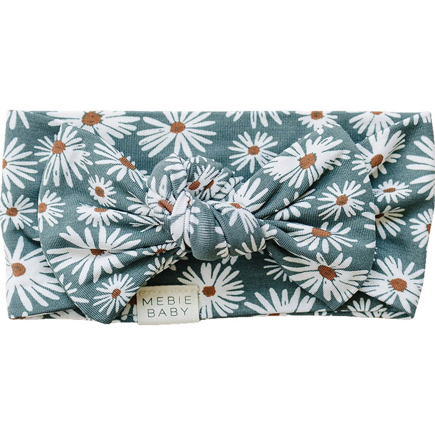 Dark Green Daisy Bamboo Head Wrap - Mack & Harvie