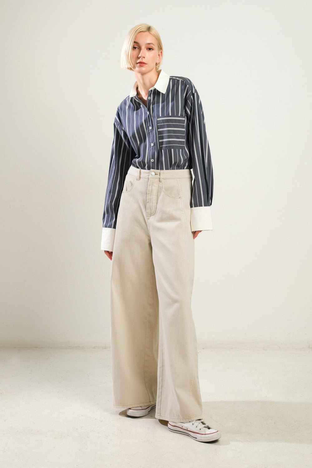 DELICATE HUE WOVEN TWILL PANTS - Mack & Harvie