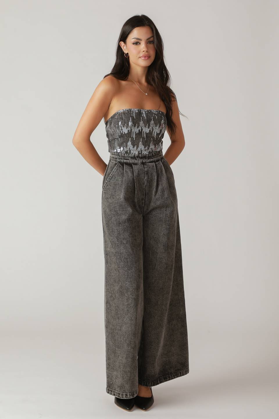 DELICATE TOUCH DENIM JUMPSUIT - Mack & Harvie