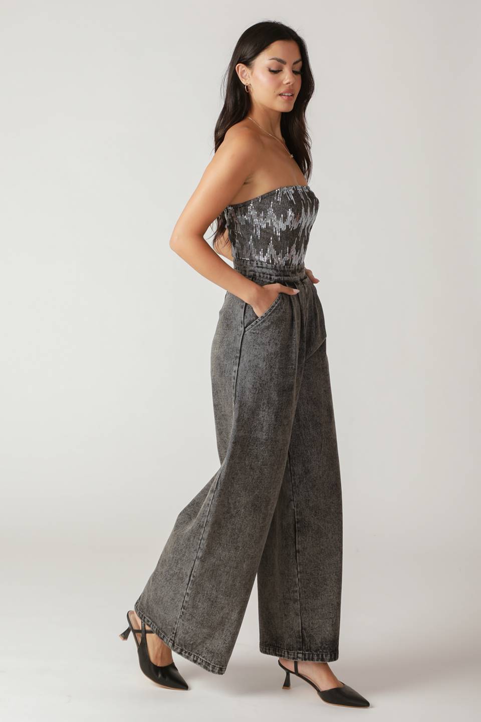 DELICATE TOUCH DENIM JUMPSUIT - Mack & Harvie