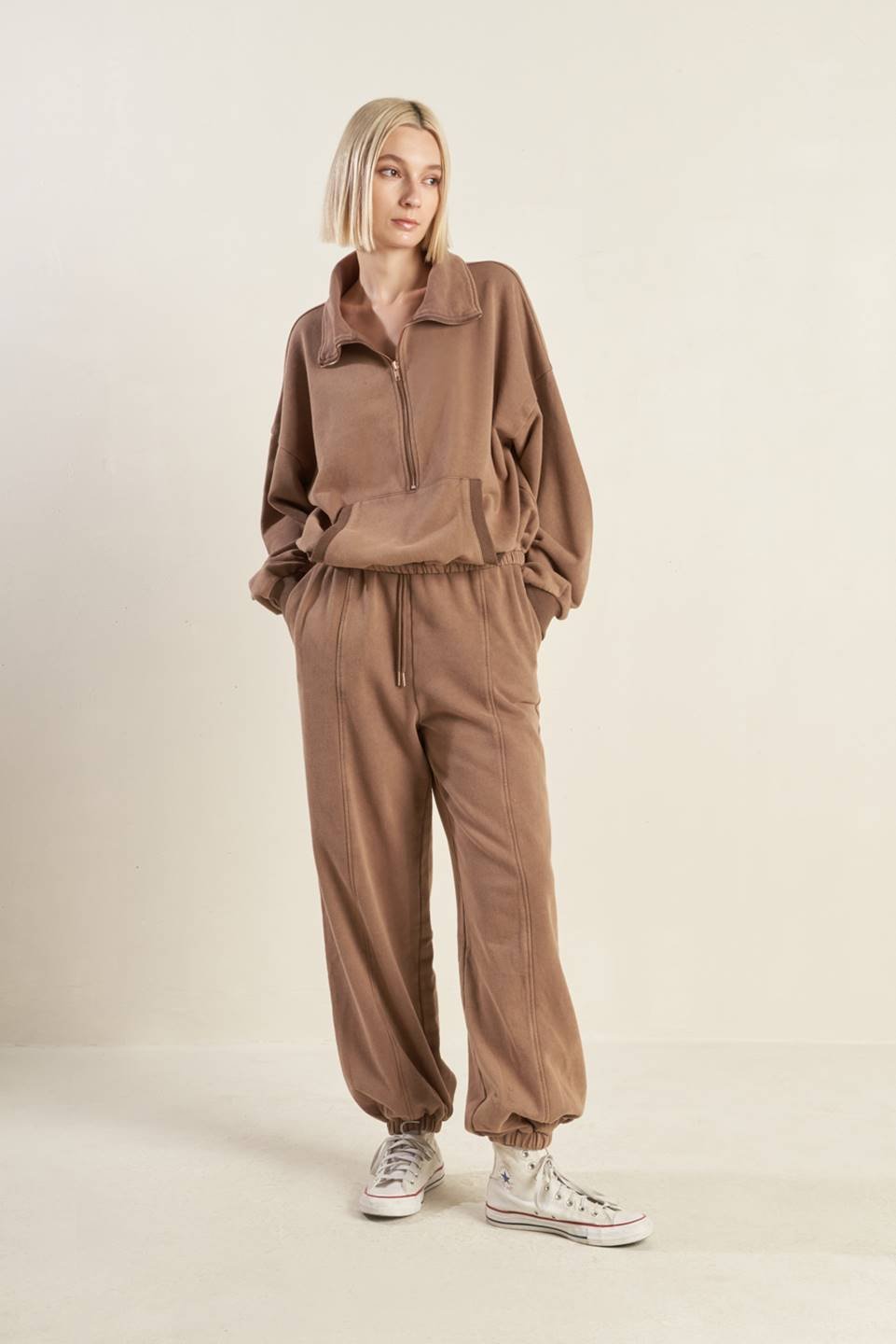 DELIGHTFUL DRAPE FRENCH TERRY JOGGER PANTS - Mack & Harvie