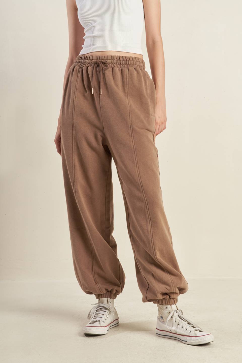 DELIGHTFUL DRAPE FRENCH TERRY JOGGER PANTS - Mack & Harvie