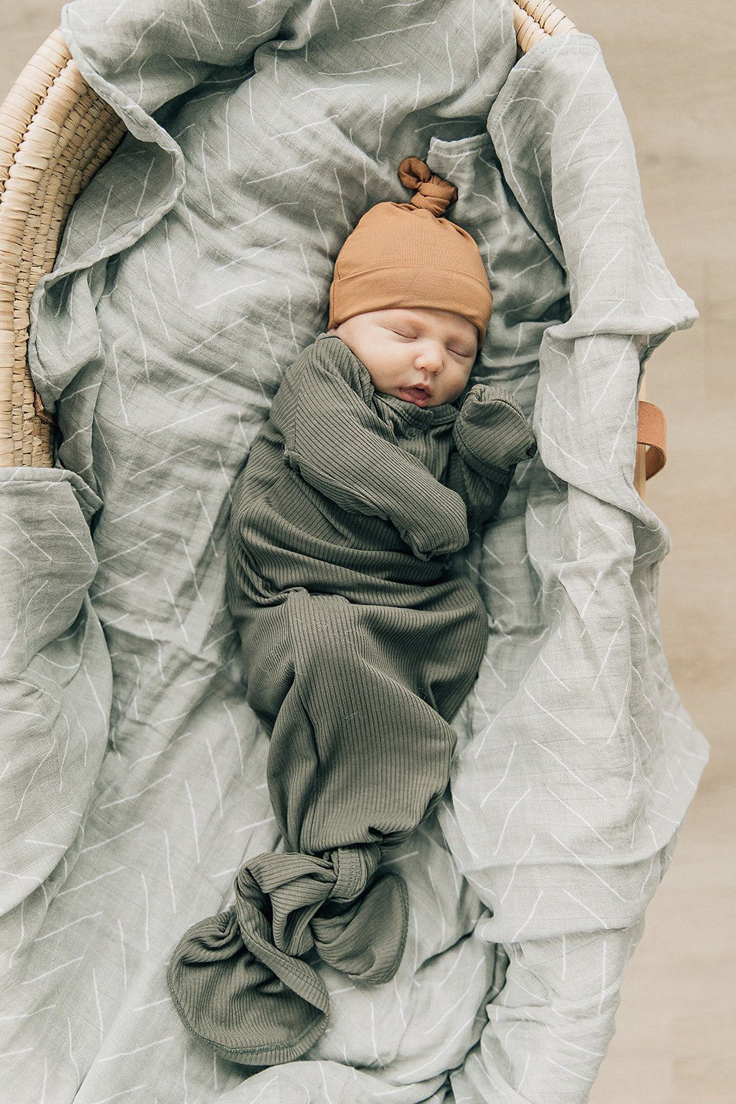 Desert Sage Muslin Swaddle Blanket - Mack & Harvie