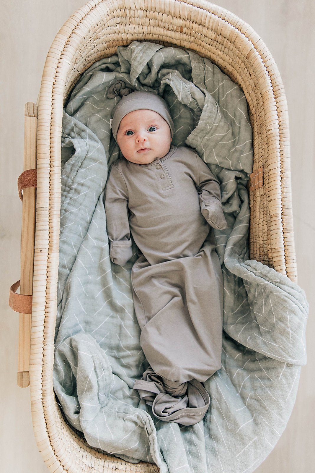 Desert Sage Muslin Swaddle Blanket - Mack & Harvie