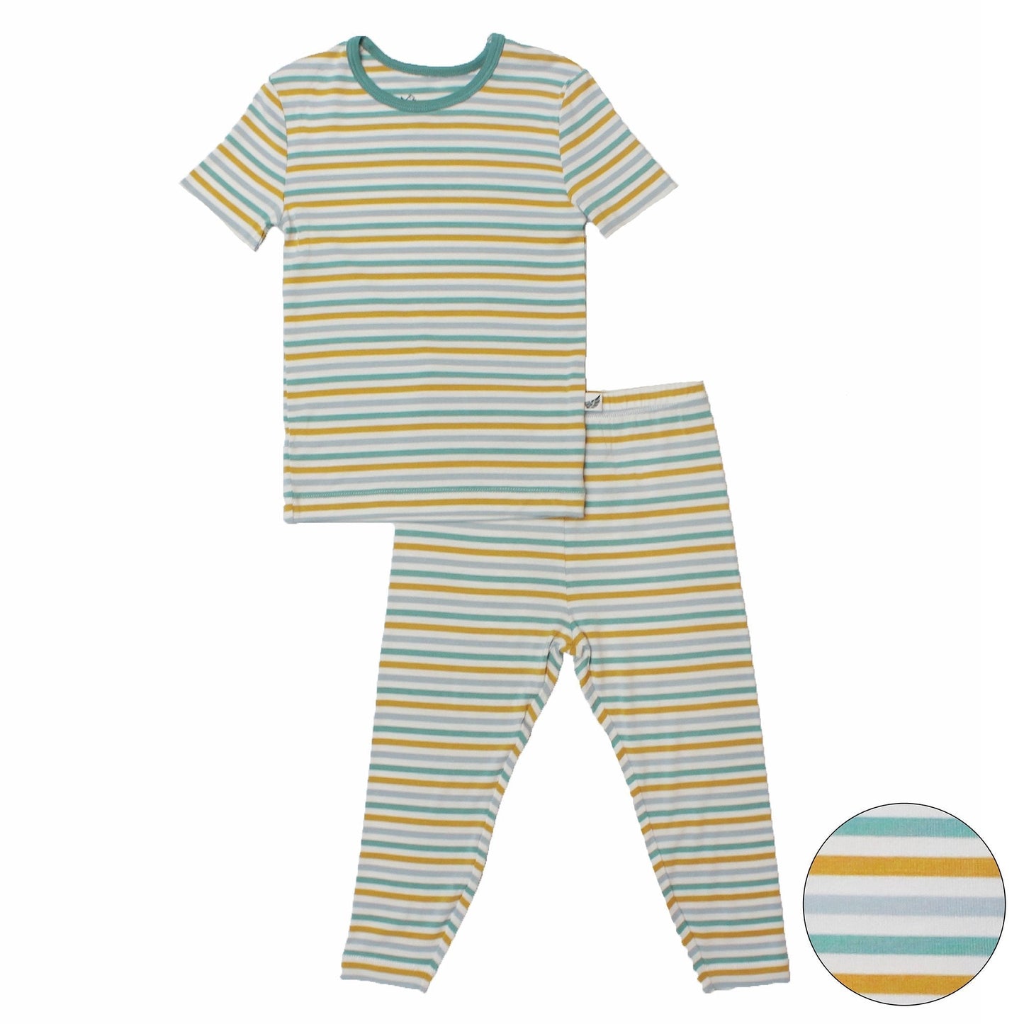 Dinosaurs - Rawr Stripe Short Sleeve Pajama Set (6M - 10Y) - Mack & Harvie