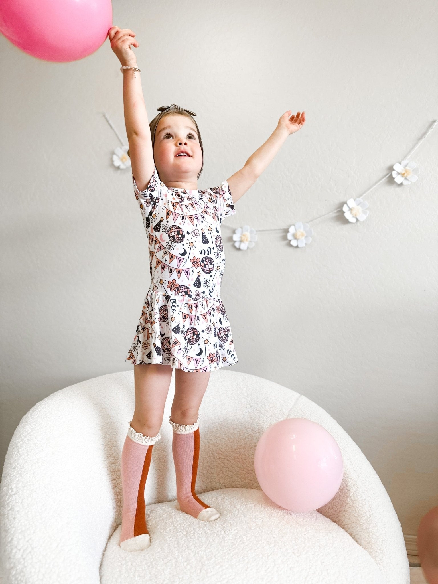 DISCO BIRTHDAY GIRL DREAM BODYSUIT DRESS - Mack & Harvie